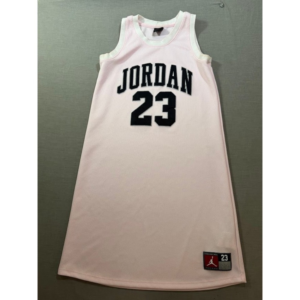 Jordan 23 Pink Jersey Dress Kids Girls XL 13-15 Yrs 155-159cm Basketball